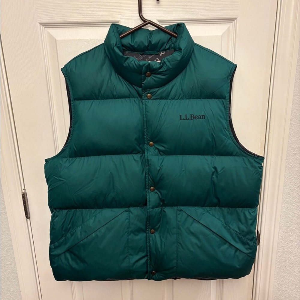 LLBean / Trail Model Down Vest 82 men’s green puffer vest